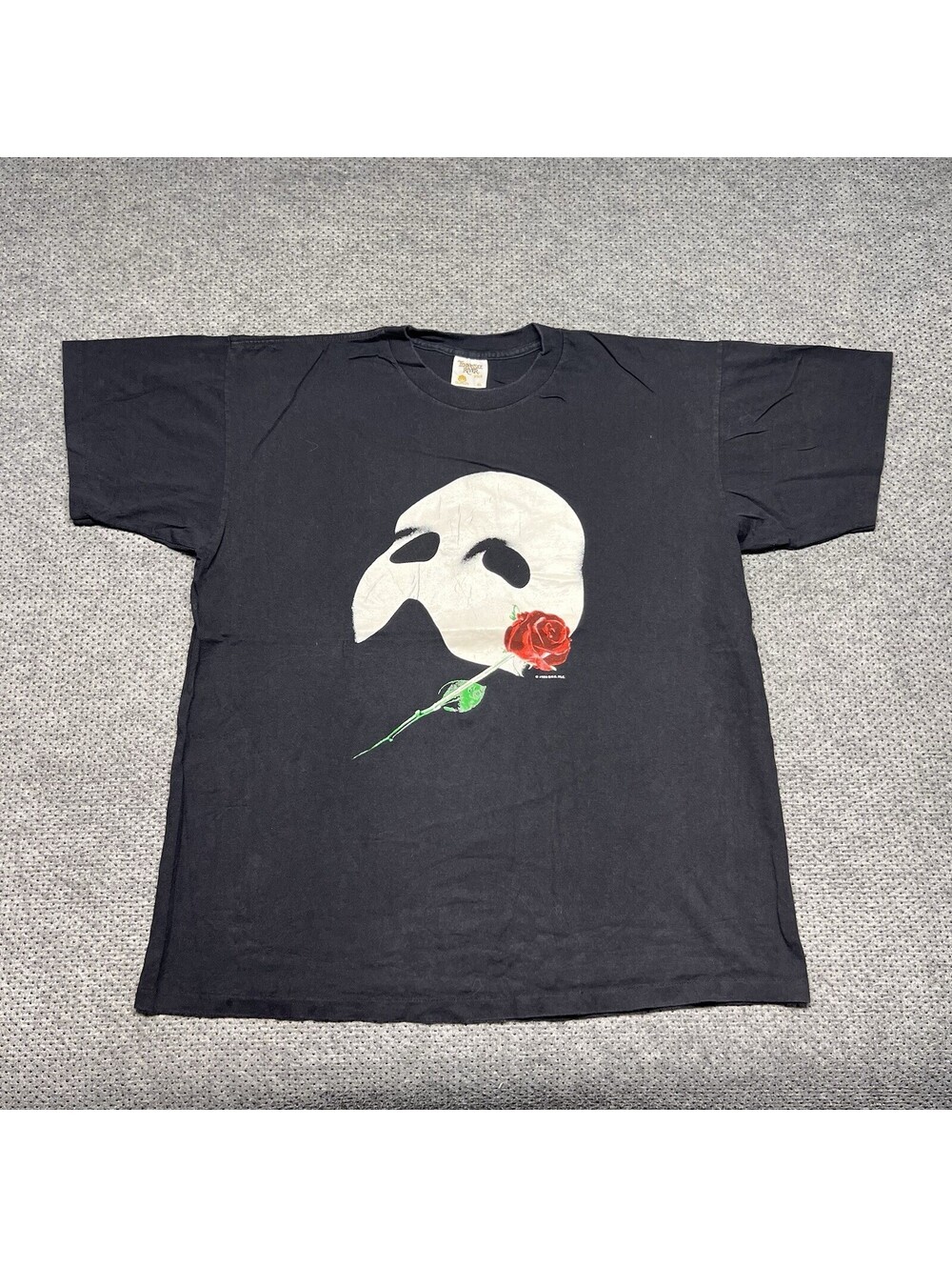 Vintage 1986 Phantom Of The Opera Broadway Musical T Shirt XL Rare Men’s Black